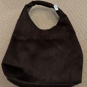 Banana Republic Brown Suede Tote Bag